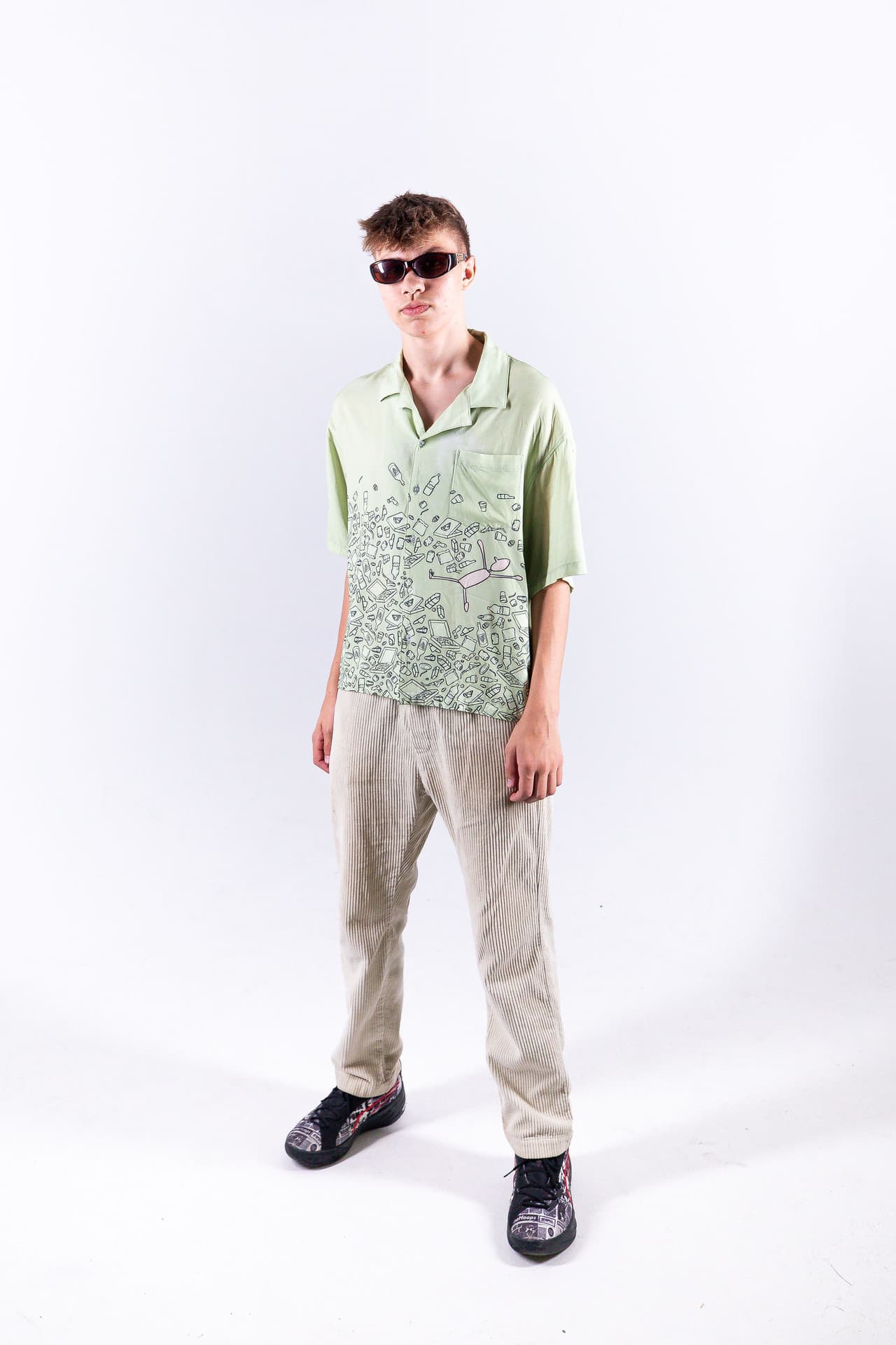 Green Essential Shirt Front View